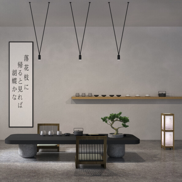 Japanese interior design made in the Live Home 3D interior design app.